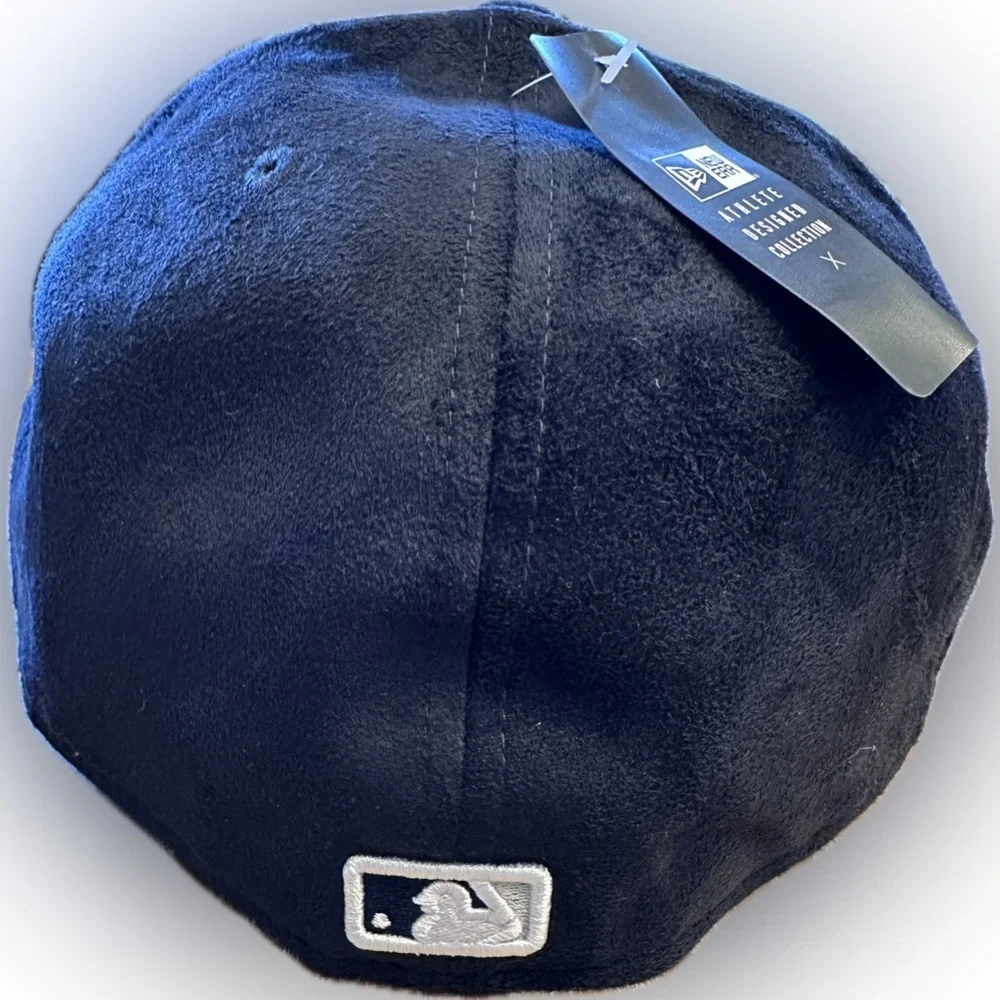 New Era NY Yankees Faux Suede Black Player Designed 59FIFTY Baseball Hat Cap SZ8